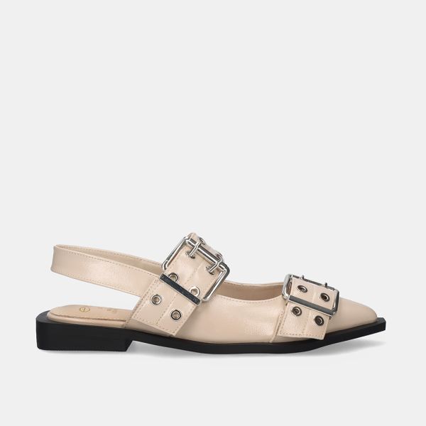 MOCASSINS 045K-1 PATENT OFFWHITE