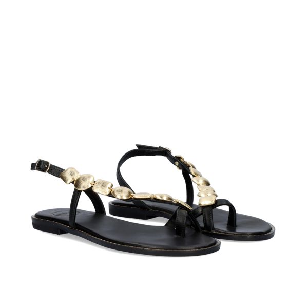 SANDALIA PLANA 646 CHIOS NEGRO