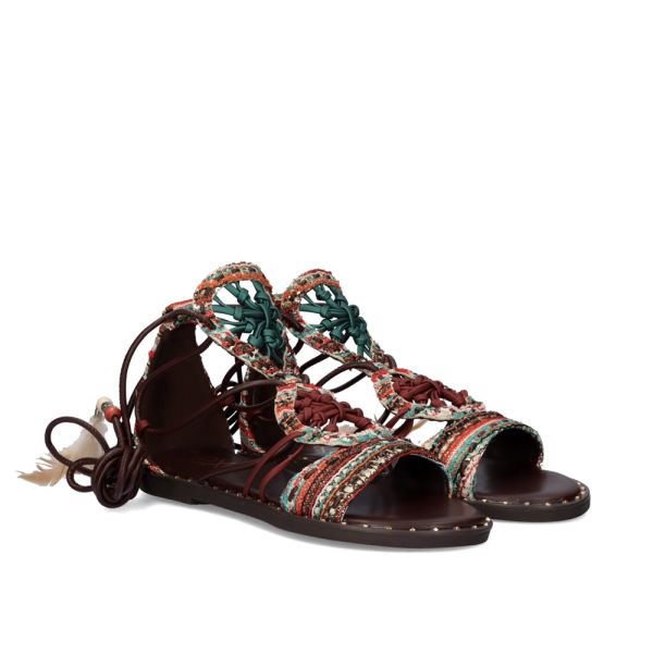 SANDÁLIA PLANA GINA-507 RED