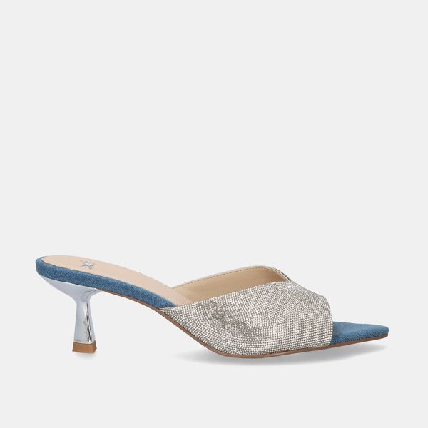 SANDÁLIA DE SALTO ALTO IBIZA-012 STRASS DENIM