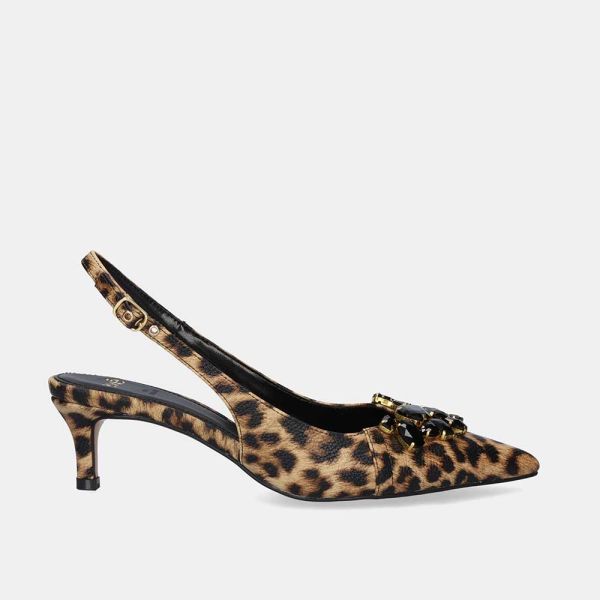 SANDÁLIA IRIS-350 LEOPARDO COM ESTAMPADO ANIMAL