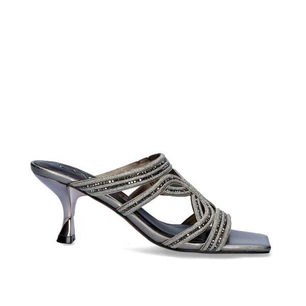 SANDÁLIA SALTO BAIXO JENIFER-126 PEWTER