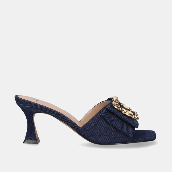 SANDÁLIA DE SALTO BAIXO LUCIA-190 JEANS AZUL