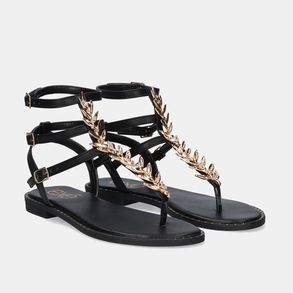 SANDÁLIA RASA EXÉ P4015-7 PRETO