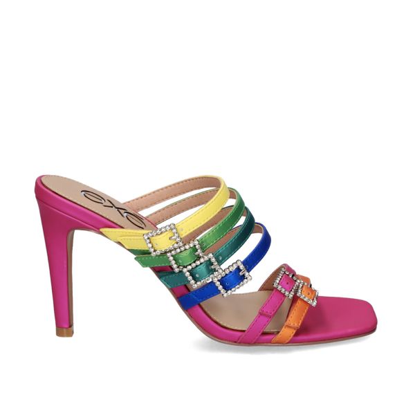 SANDÁLIA DE SALTO EXÉ VICTORIA -343 MULTICOLOR